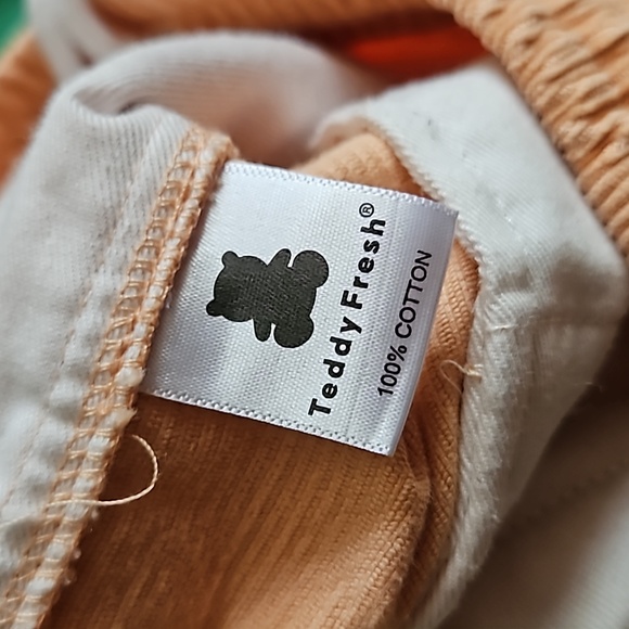 Teddy Fresh Peach Corduroy Shorts sz Large - Picture 6 of 6